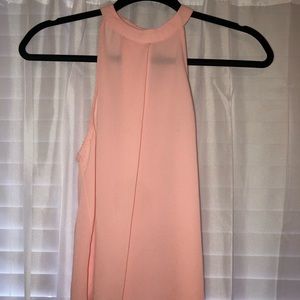 light pink halter blouse